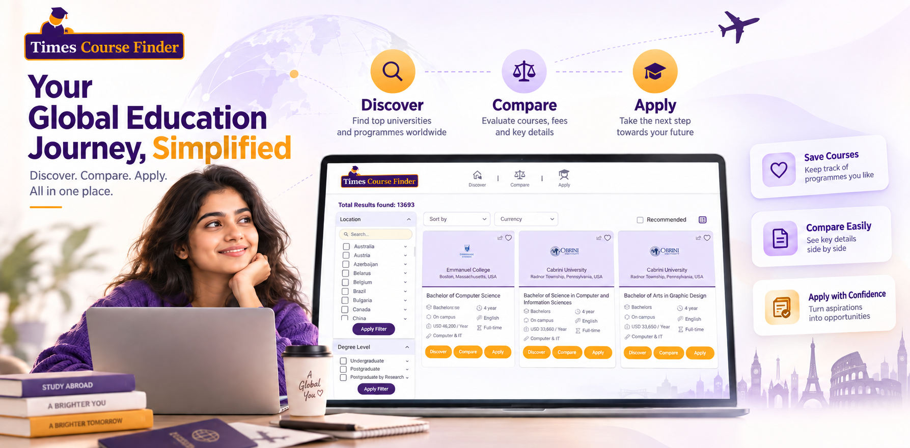 Times Course Finder: Turning Global Study Search into One Connected Journey